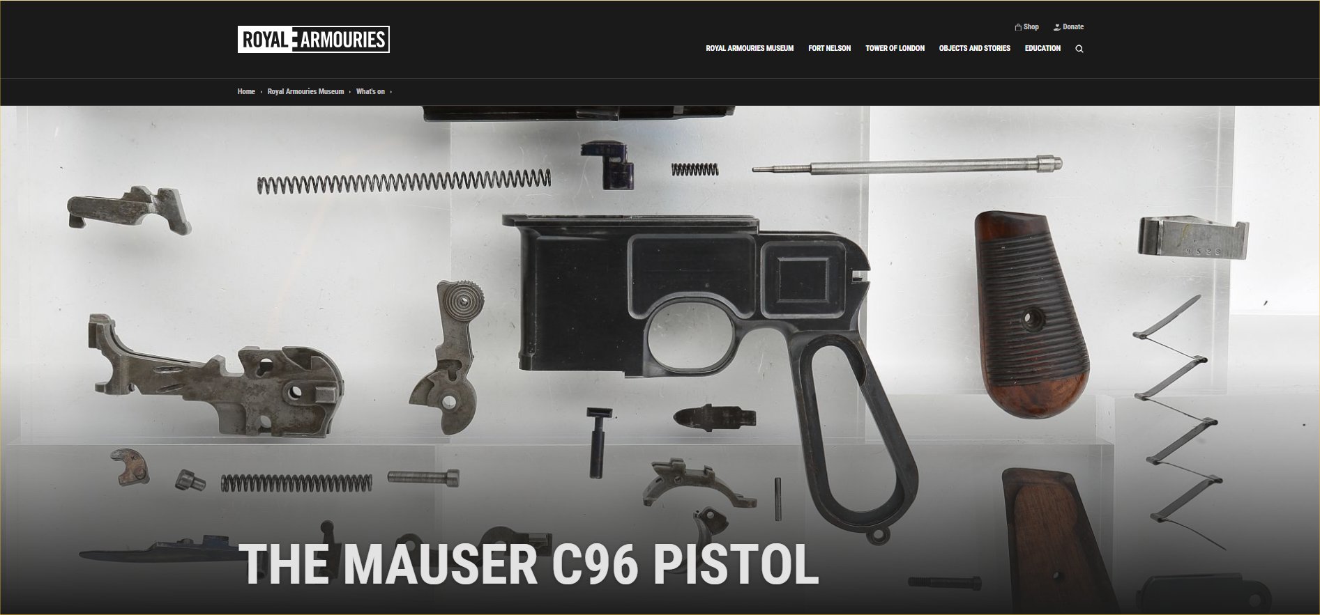 Royal Armouries Leeds - C96 Mauser Pistol Live Lecture